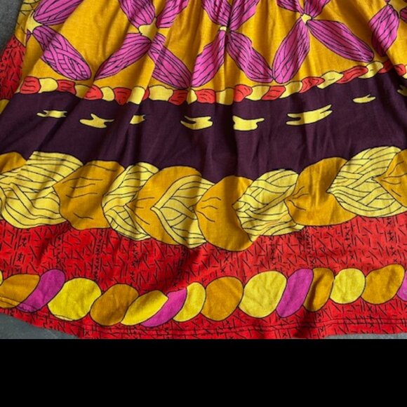 Voom by Joy Han Puffed Short-Sleeve Bold Vibrant Summer Dress Women's Size (2-4) - Picture 7 of 9